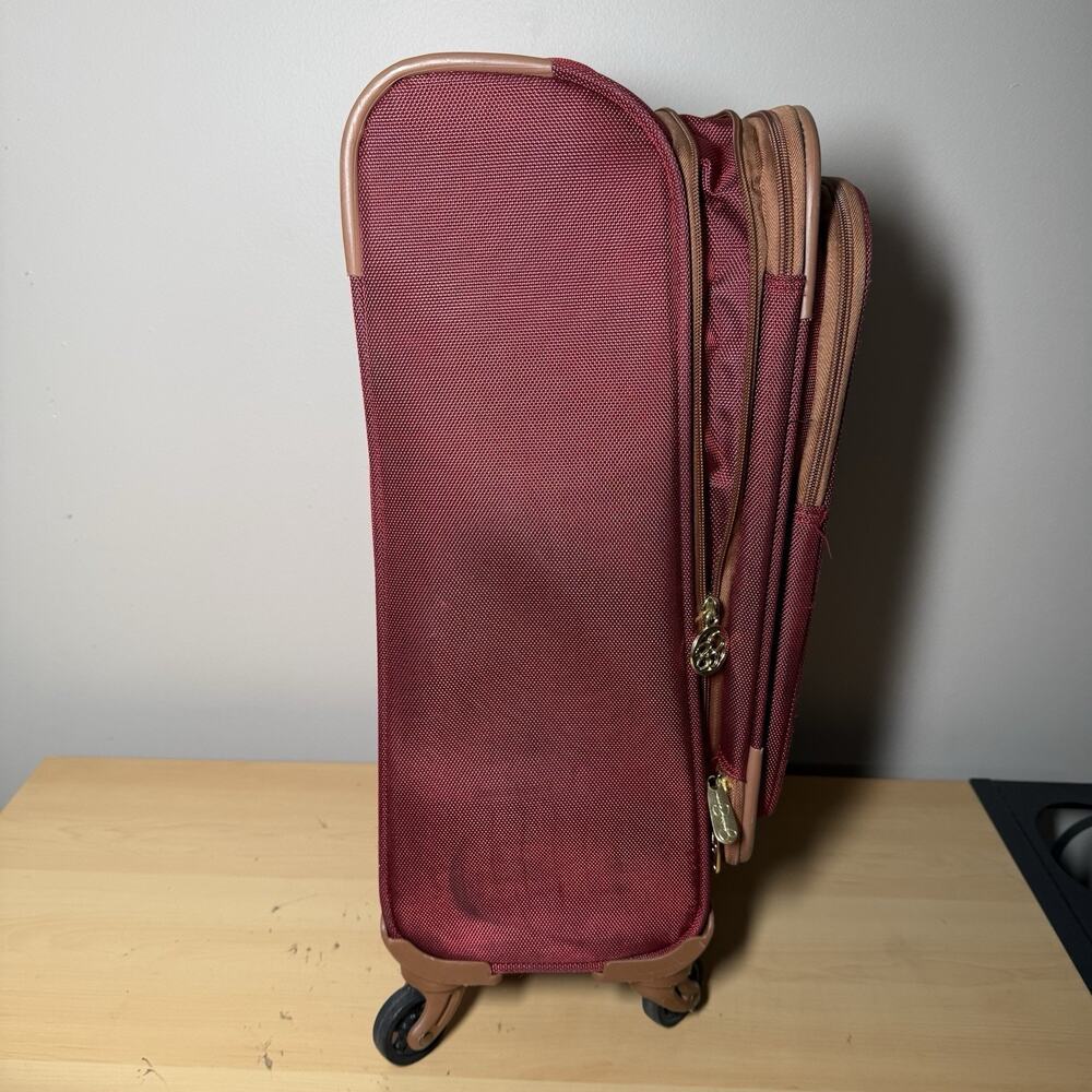 Jessica Simpson Red Kinsey 2 Piece Travel Suitcase Luggage Set Carry on 20” - Picture 8 of 10